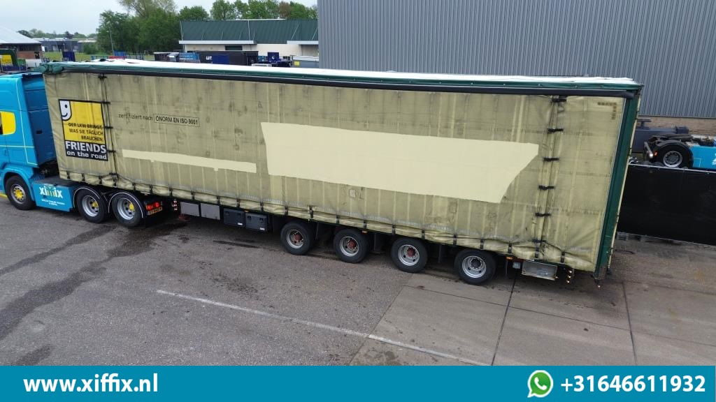 Meusburger 4-ass. Vlakke Mega oplegger met elektrische huifopbouw / 2x naloop ge - نصف مقطورة مسطحة: صورة 2 Meusburger 4-ass. Vlakke Mega oplegger met elektrische huifopbouw / 2x naloop ge - نصف مقطورة مسطحة: صورة 2