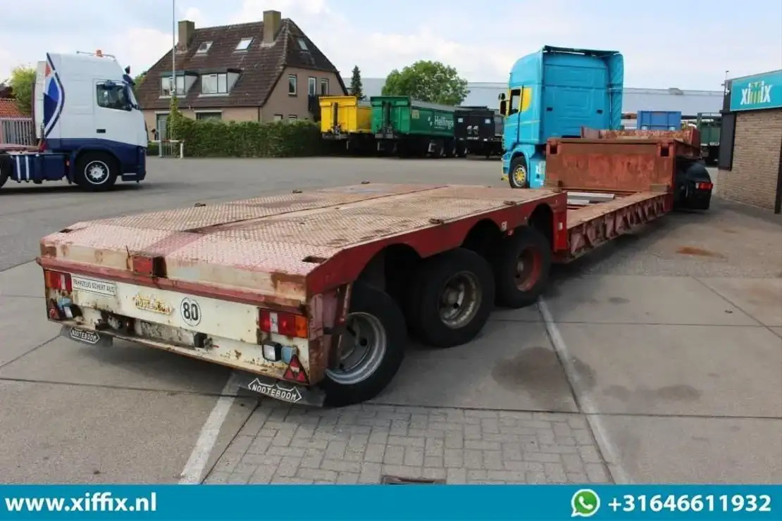 عربة منخفضة مسطحة نصف مقطورة Nooteboom 3-ass. Dieplader / 3x gestuurd: صورة 7