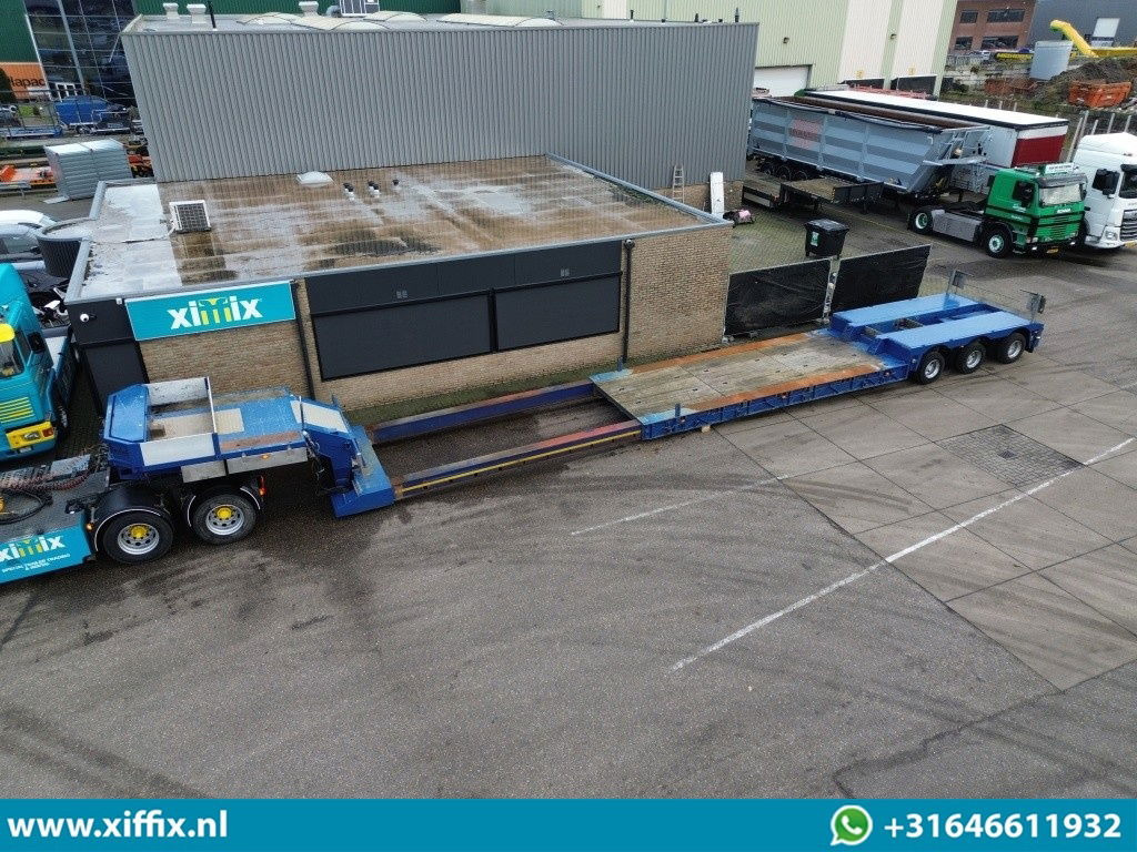 Nooteboom 3-ass. Uitschuifbare dieplader met afneembare nek / 3x gestuurd / 274 cm. Breed - عربة منخفضة مسطحة نصف مقطورة: صورة 1 Nooteboom 3-ass. Uitschuifbare dieplader met afneembare nek / 3x gestuurd / 274 cm. Breed - عربة منخفضة مسطحة نصف مقطورة: صورة 1