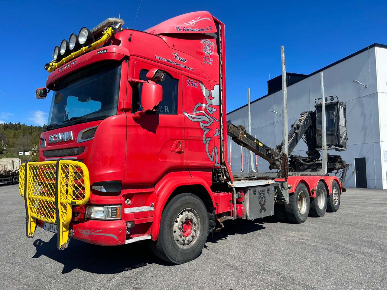 Scania R730 - شاحنة قطع الأشجار: صورة 1 Scania R730 - شاحنة قطع الأشجار: صورة 1