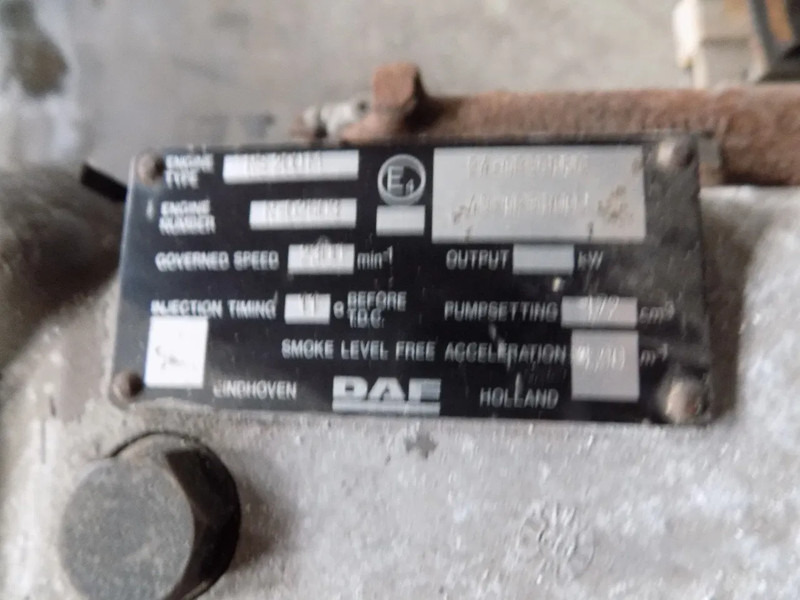 محرك - شاحنة DAF 825 motor van daf typ 85 euro 2: صورة 6
