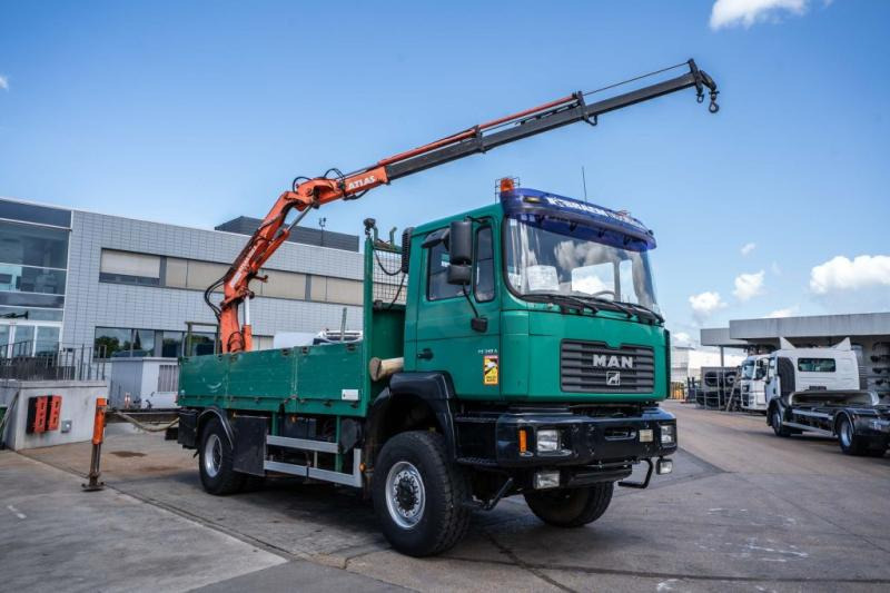MAN FE 310A-4X4+ATLAS 105.1 A3 - شاحنات مسطحة, شاحنة كرين: صورة 2 MAN FE 310A-4X4+ATLAS 105.1 A3 - شاحنات مسطحة, شاحنة كرين: صورة 2