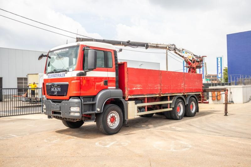 MAN TGS 33.360 BB + KENNIS 16 T/M -3XHYDR. - شاحنات مسطحة, شاحنة كرين: صورة 1 MAN TGS 33.360 BB + KENNIS 16 T/M -3XHYDR. - شاحنات مسطحة, شاحنة كرين: صورة 1