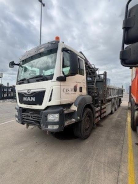 MAN TGS 35.460 BL - HIAB X-HIDUO 228 E-3 (DAMAGED) - شاحنة قلاب, شاحنة كرين: صورة 1 MAN TGS 35.460 BL - HIAB X-HIDUO 228 E-3 (DAMAGED) - شاحنة قلاب, شاحنة كرين: صورة 1