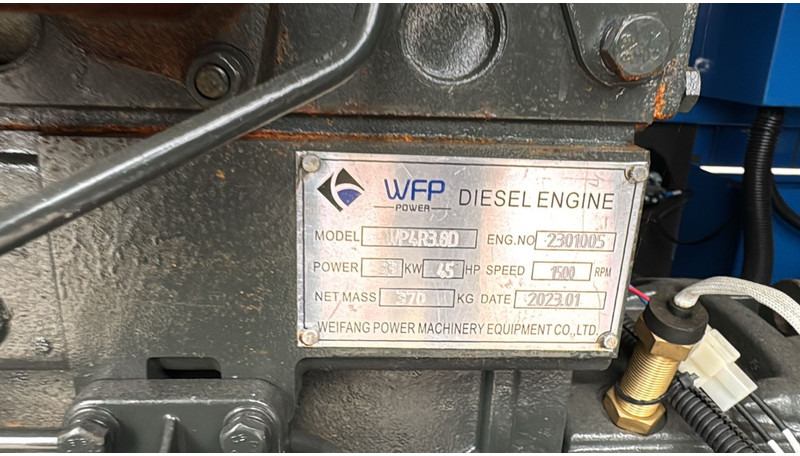 مجموعة المولدات Diesel Generator Set WP41R (41 KVA/ 400V / 1500 RPM / 3 PHASE / 54 A / 50 HZ): صورة 12