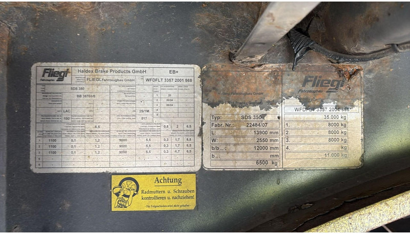 نصف مقطورة ستارة Fliegl SDS350 (BPW AXLES / DISK BRAKES): صورة 17 نصف مقطورة ستارة Fliegl SDS350 (BPW AXLES / DISK BRAKES): صورة 17