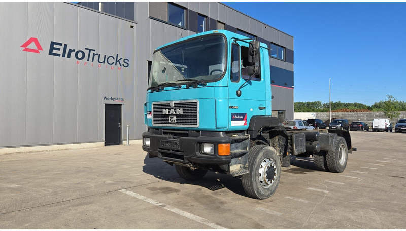 MAN 19.342 (4X4 / ALLRAD / AUXILAIRY / EURO 2 / FULL STEEL SUSP. / LAMES) - شاحنة هيكل كابينة: صورة 1 MAN 19.342 (4X4 / ALLRAD / AUXILAIRY / EURO 2 / FULL STEEL SUSP. / LAMES) - شاحنة هيكل كابينة: صورة 1