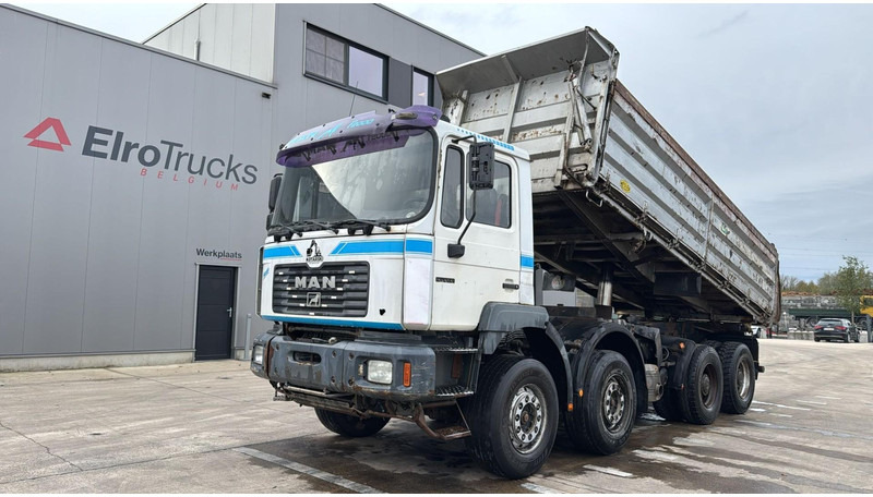 MAN 41.414 (6 CYLINDER / STEEL SUSP. / LAMES / BIG AXLE / GRAND PONT) - شاحنة قلاب: صورة 1 MAN 41.414 (6 CYLINDER / STEEL SUSP. / LAMES / BIG AXLE / GRAND PONT) - شاحنة قلاب: صورة 1