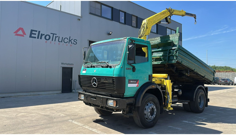 Mercedes-Benz SK 1722 (4X4 / LAMES / GRAND PONT / GRUE / TRES PROPRE / BIG HUB / STEEL SUSP. / V6) - شاحنة قلاب, شاحنة كرين: صورة 1 Mercedes-Benz SK 1722 (4X4 / LAMES / GRAND PONT / GRUE / TRES PROPRE / BIG HUB / STEEL SUSP. / V6) - شاحنة قلاب, شاحنة كرين: صورة 1