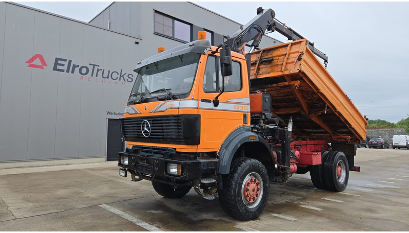 Mercedes-Benz SK 1735 (V8 2X TURBO / 4X4 / PARFAIT ETAT !!!! / GRUE / LAMES / GRAND PONT / TOP CONDITION !!!) - شاحنة قلاب, شاحنة كرين: صورة 1 Mercedes-Benz SK 1735 (V8 2X TURBO / 4X4 / PARFAIT ETAT !!!! / GRUE / LAMES / GRAND PONT / TOP CONDITION !!!) - شاحنة قلاب, شاحنة كرين: صورة 1