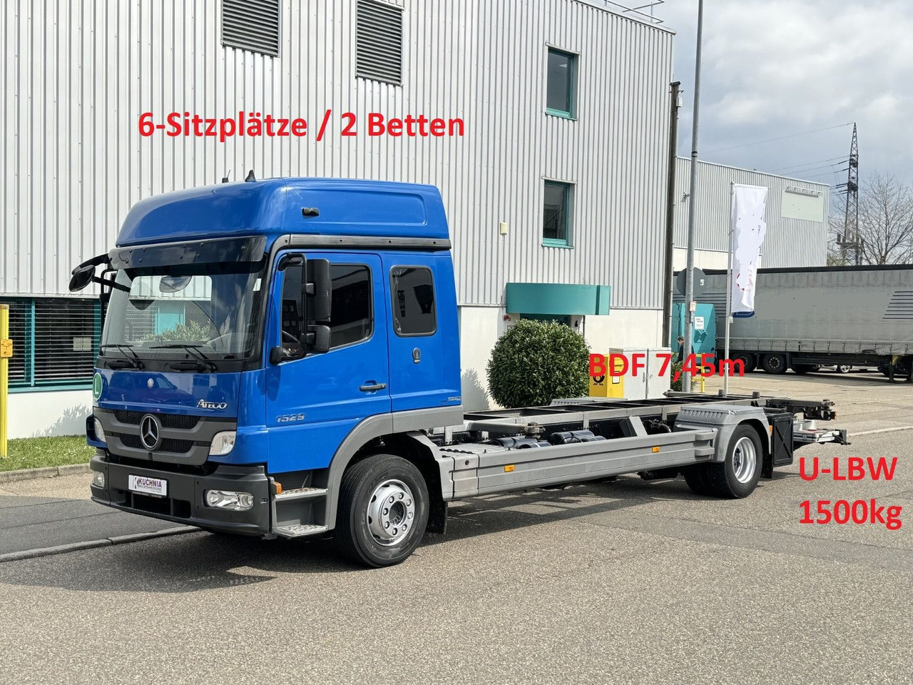 Mercedes-Benz Atego 1529 LL BDF 6-Sitze Umzug u-LBW Gr-Haus - شاحنات الحاويات / جسم علوي قابل للتغيير شاحنة: صورة 1 Mercedes-Benz Atego 1529 LL BDF 6-Sitze Umzug u-LBW Gr-Haus - شاحنات الحاويات / جسم علوي قابل للتغيير شاحنة: صورة 1