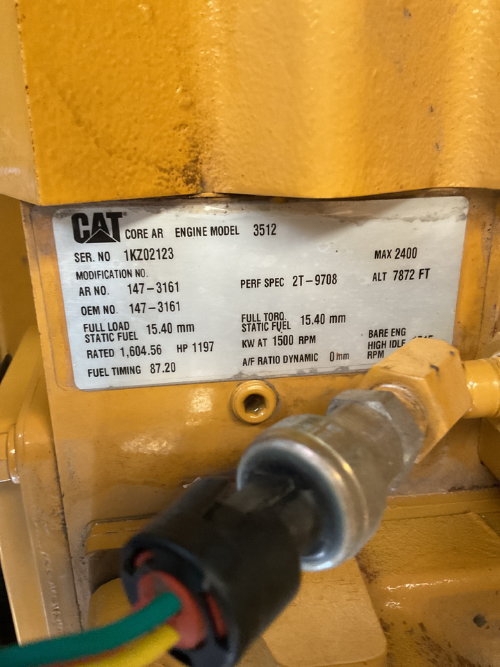 Caterpillar 3512HD, 1275KVA generatorset. Low hours - مجموعة المولدات: صورة 3 Caterpillar 3512HD, 1275KVA generatorset. Low hours - مجموعة المولدات: صورة 3