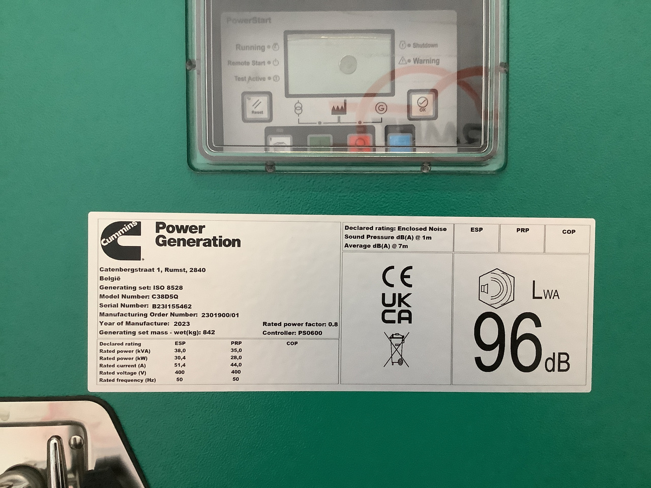 جديدة مجموعة المولدات Cummins C38D5EQ. 38KVA Generator. Brand new.: صورة 7