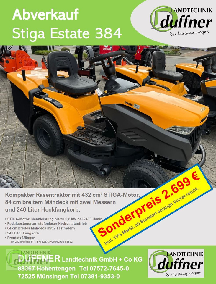 Stiga Stiga Estate 384 Hydr - جزازة أعشاب الحدائق: صورة 1 Stiga Stiga Estate 384 Hydr - جزازة أعشاب الحدائق: صورة 1