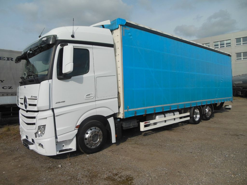 Mercedes-Benz ACTROS 2546, 24 PALETTEN, LBW, ALU FELGEN, TOP!! - شاحنة ستارة: صورة 1 Mercedes-Benz ACTROS 2546, 24 PALETTEN, LBW, ALU FELGEN, TOP!! - شاحنة ستارة: صورة 1
