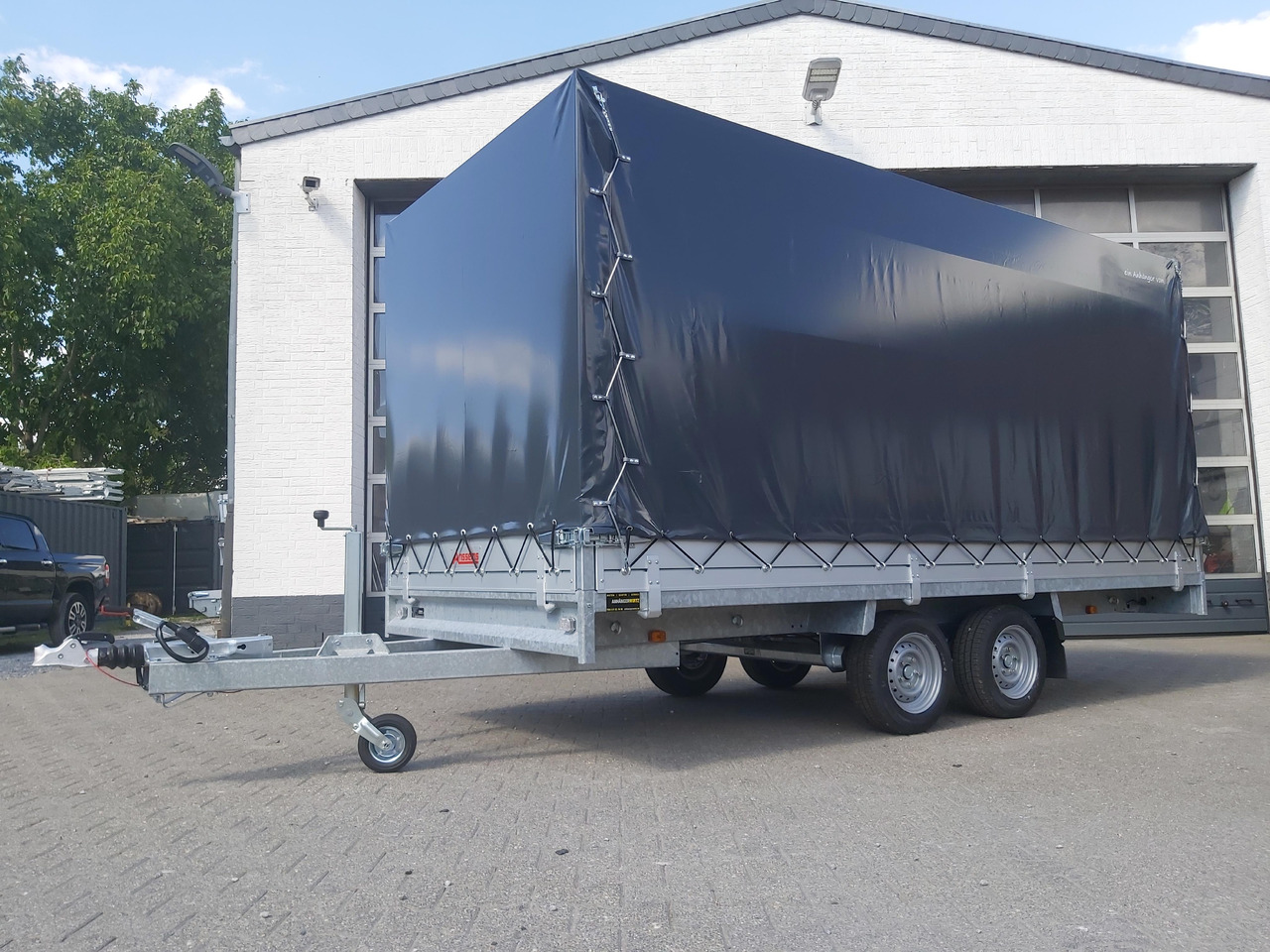 مقطورة ستارة جانبية Anssems Hochlader PSX - S 3000 405x178x30cm 180cm Hochplane grau (XL) 3000kg Aktion: صورة 7