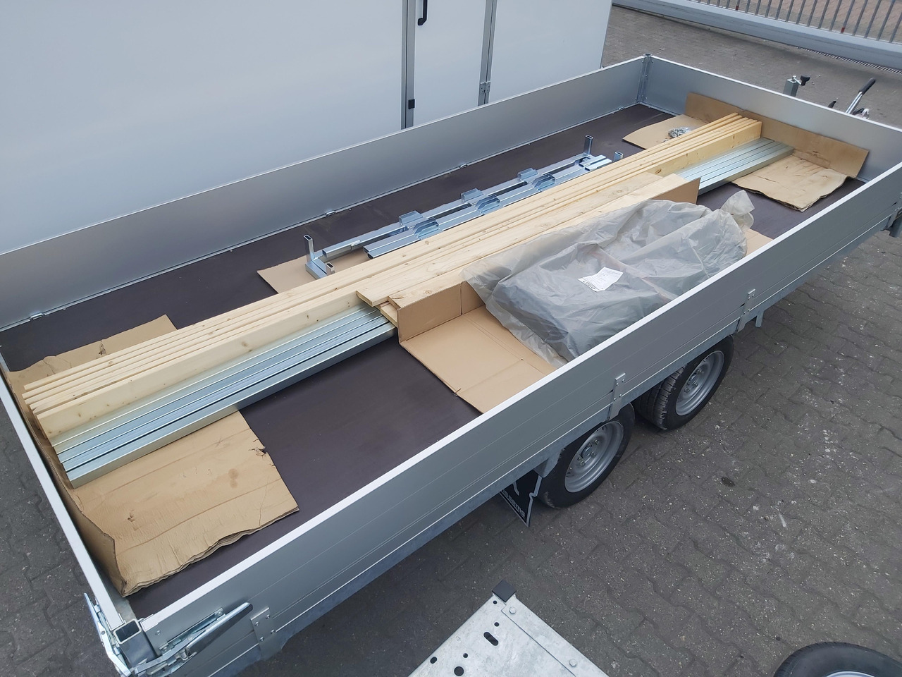 مقطورة ستارة جانبية Anssems Hochlader PSX - S 3000 405x178x30cm 180cm Hochplane grau (XL) 3000kg Aktion: صورة 11