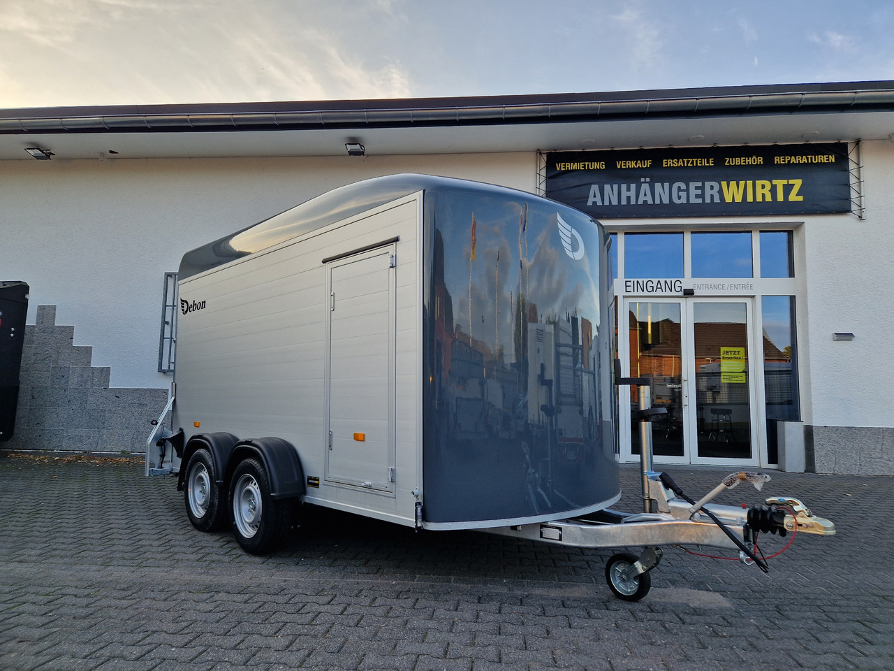 مقطورة سيارة Cargo Roadster 500 XL 365x166x198cm Alu Poly irongrey Seitentür 2600kg Pullman 100km/H Modell 09.24: صورة 13