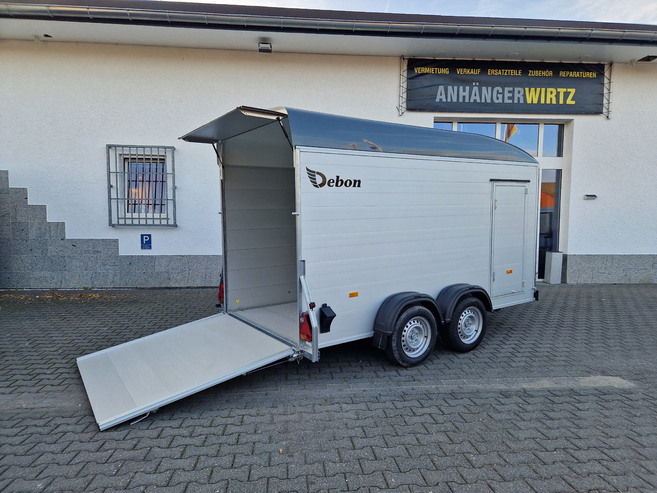 مقطورة سيارة Cargo Roadster 500 XL 365x166x198cm Alu Poly irongrey Seitentür 2600kg Pullman 100km/H Modell 09.24: صورة 10