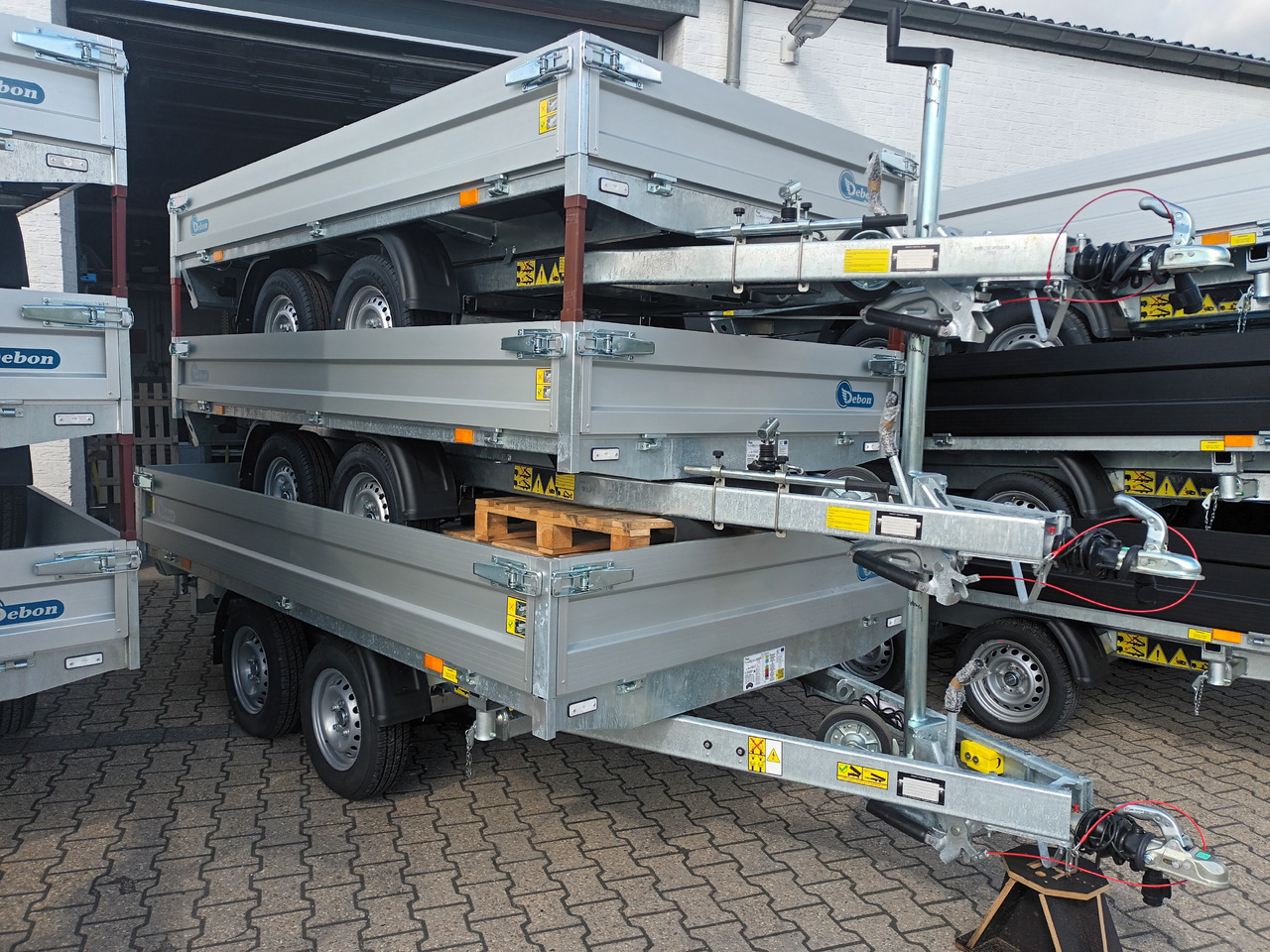 مقطورة قلاب Cheval Liberte Debon Kipper PW 2.4 Basic Elektro 305x180x35cm 2600kg Modell 2024: صورة 13