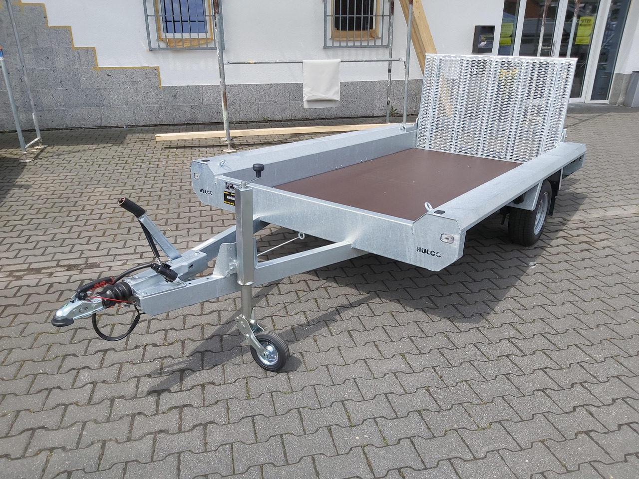 مقطورة لنقل المعدات HULCO TERRAX Basic 294x150x27cm Heckrampe 100cm (M) 12" 1800kg: صورة 6