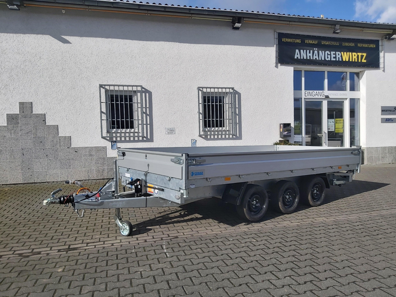 Hapert COBALT HM-3 405x200x30cm Ferro Elektro + NHP Rampen Heckstützen Tridem 3500kg Abverkauf - مقطورة قلاب: صورة 2 Hapert COBALT HM-3 405x200x30cm Ferro Elektro + NHP Rampen Heckstützen Tridem 3500kg Abverkauf - مقطورة قلاب: صورة 2