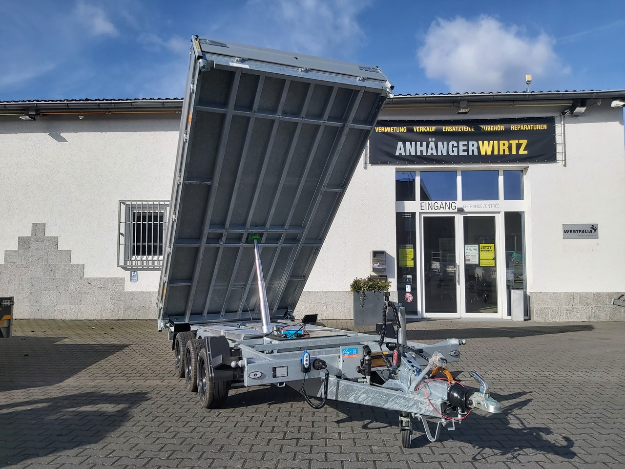 Hapert COBALT HM-3 405x200x30cm Ferro Elektro + NHP Rampen Heckstützen Tridem 3500kg Abverkauf - مقطورة قلاب: صورة 5 Hapert COBALT HM-3 405x200x30cm Ferro Elektro + NHP Rampen Heckstützen Tridem 3500kg Abverkauf - مقطورة قلاب: صورة 5