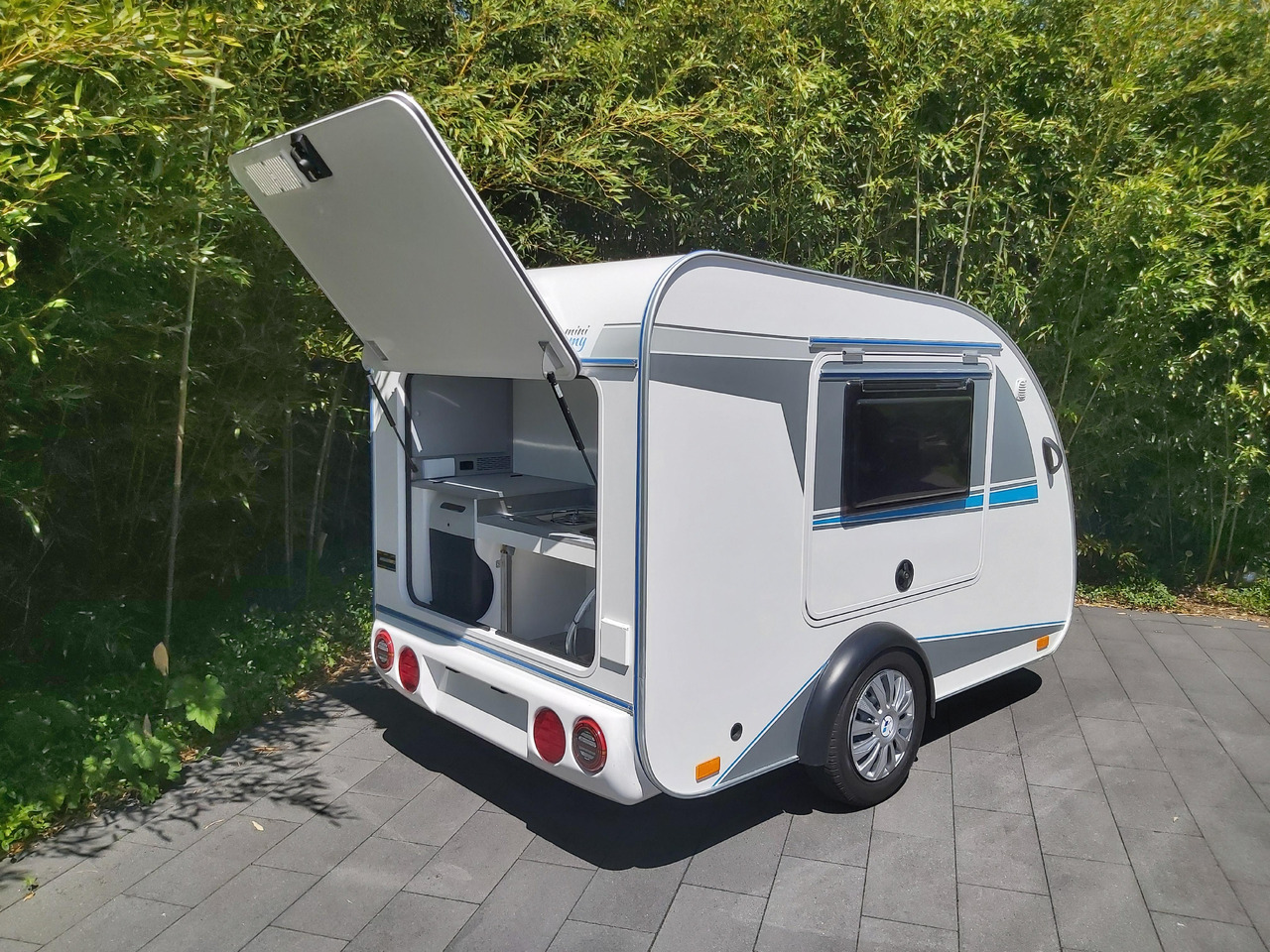كرفان سحب Mini Camper Mini Tommy TMC25 Basic V1 252x140x121cm Küche 100km/H 750kg ohne Bremse Winter Aktion: صورة 6
