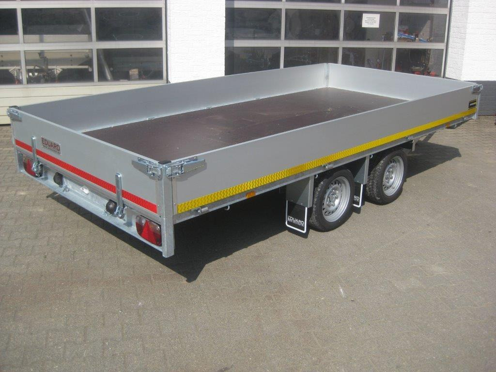 مقطورات مسطحة Multi Transporter 406x200x30cm Rampen Seilwinde 13" niedrig Fahrwerk (XL) 2700kg: صورة 7