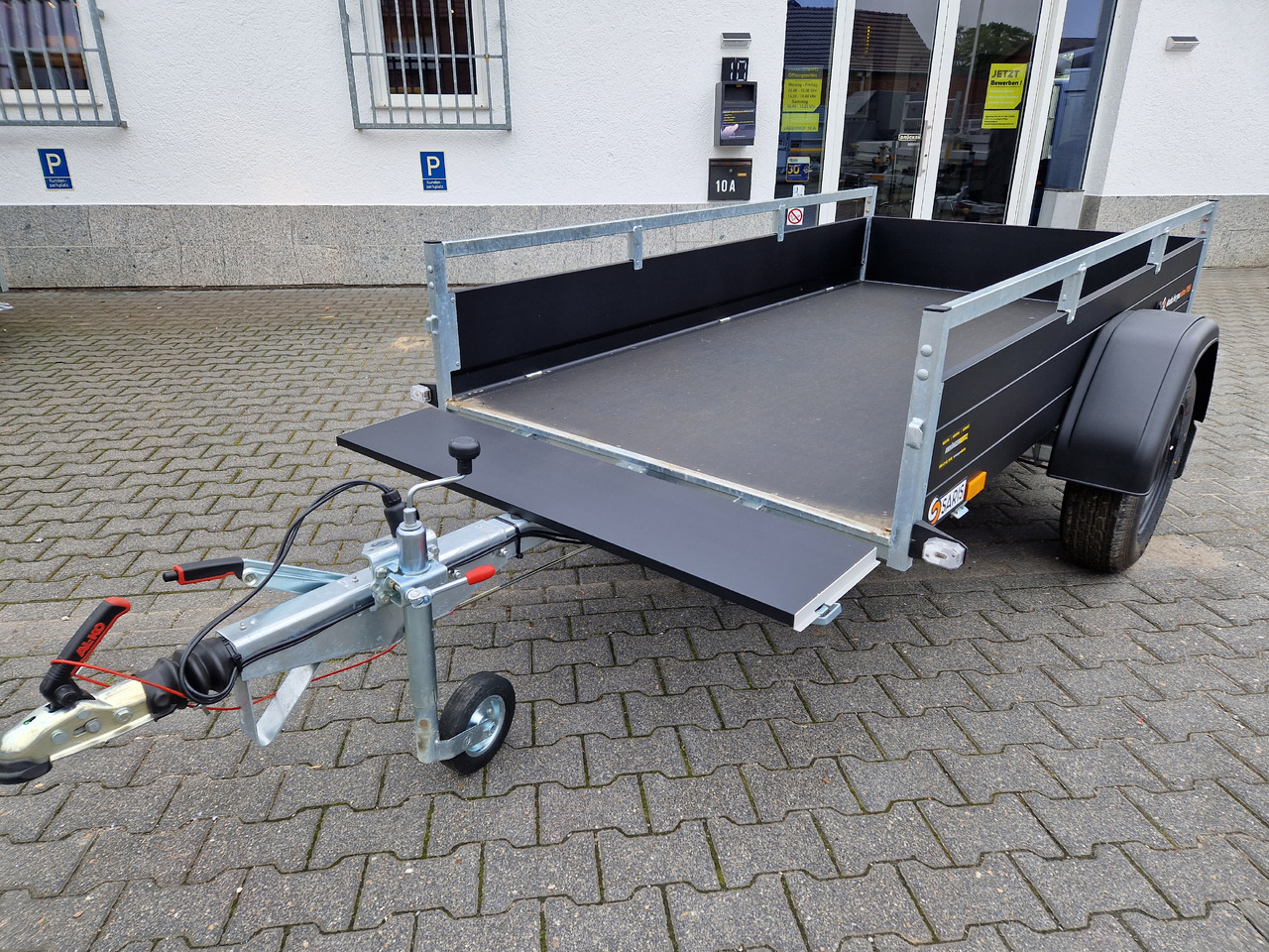 مقطورة سيارة Saris Anhänger DV135 McAlu Pro MP 255x133x44cm black klappbare Vorderwand 1350kg: صورة 6