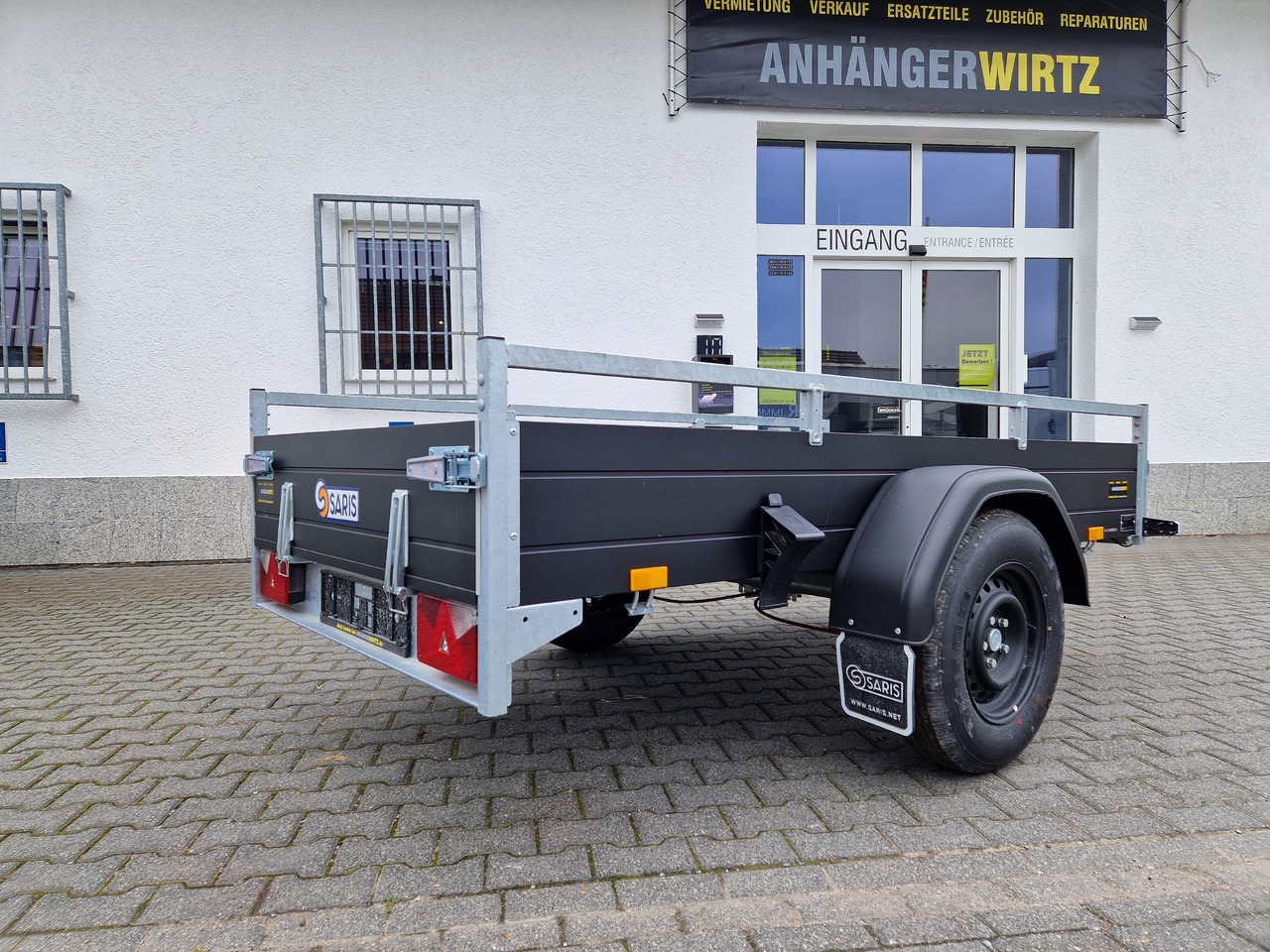 مقطورة سيارة Saris Anhänger DV135 McAlu Pro MP 255x133x44cm black klappbare Vorderwand 1350kg: صورة 8