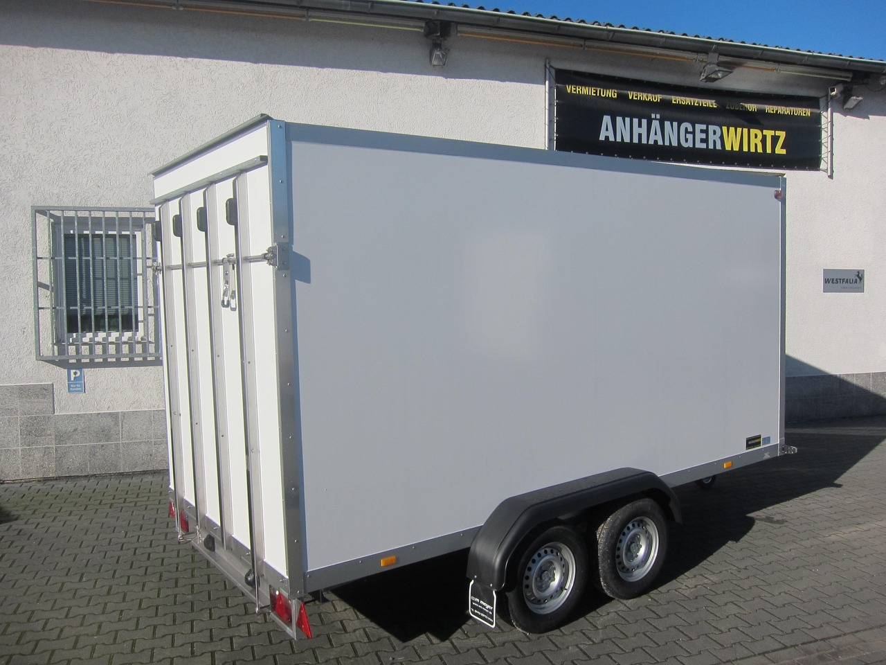 WM Meyer Koffer AZ 2740/185 S35 + Heckrampe 401x185x205cm (XL) 2700kg Januar Aktion Modell 2024 - مقطورة صندوق مغلق: صورة 5 WM Meyer Koffer AZ 2740/185 S35 + Heckrampe 401x185x205cm (XL) 2700kg Januar Aktion Modell 2024 - مقطورة صندوق مغلق: صورة 5