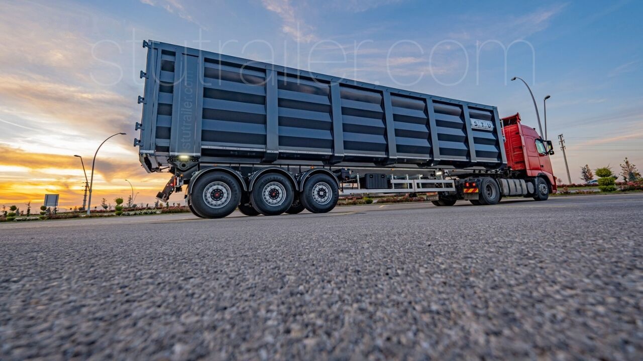 جديدة قلابة نصف مقطورة نصف مقطورة قلابة STU 71m3 Tipper Trailer For Scrap Metal: صورة 17