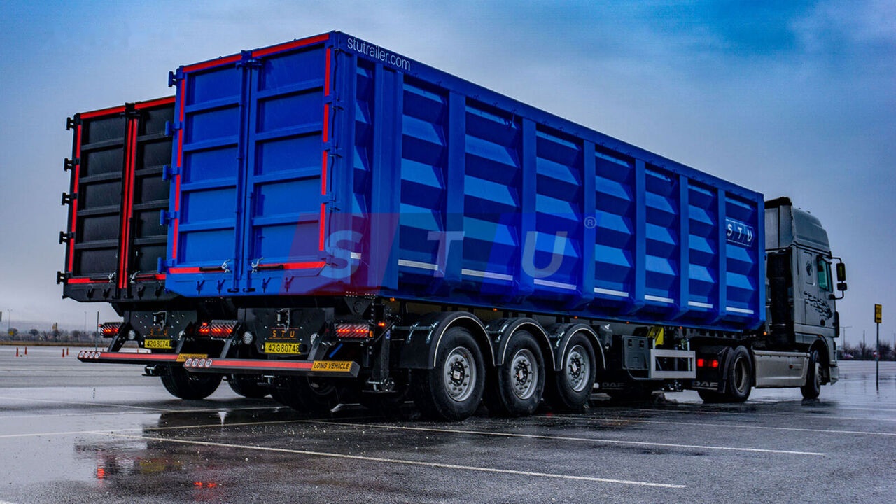 جديدة قلابة نصف مقطورة نصف مقطورة قلابة STU 71m3 Tipper Trailer For Scrap Metal: صورة 5