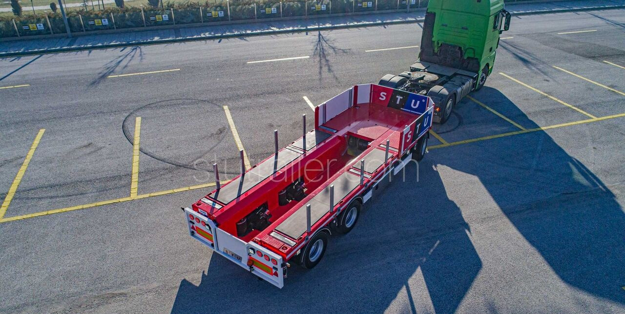 جديدة مقطورة مسطحة منخفضة لنقل المعدات الثقيلة STU Boat Drawbar Trailer / Bateau ATTACHE Remorque: صورة 13