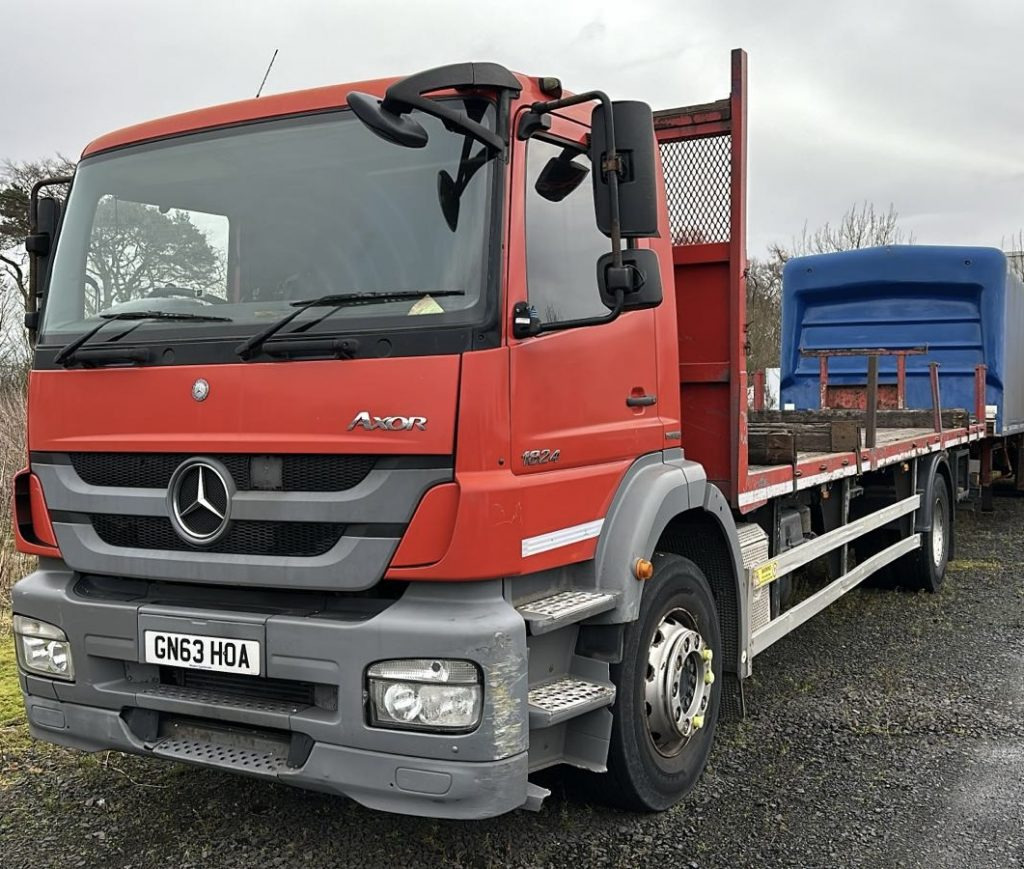 Mercedes Axor 1824 - شاحنات مسطحة: صورة 1 Mercedes Axor 1824 - شاحنات مسطحة: صورة 1