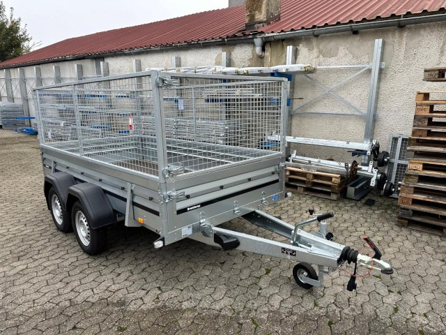 Brenderup Tieflader 2300S Stahl mit Laubgitter, 2,0 to. 3010x1530x400mm - مقطورة سيارة: صورة 1 Brenderup Tieflader 2300S Stahl mit Laubgitter, 2,0 to. 3010x1530x400mm - مقطورة سيارة: صورة 1