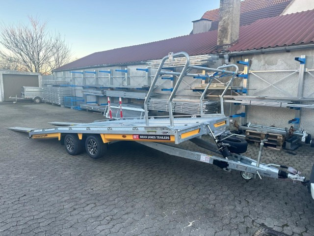 Brian James T Transporter, 231-5021-35-2-12, 5000 x 2150 mm, 3,5 to. kippbar mit Auffahrrampen - مقطورة شحن نقل السيارات: صورة 1 Brian James T Transporter, 231-5021-35-2-12, 5000 x 2150 mm, 3,5 to. kippbar mit Auffahrrampen - مقطورة شحن نقل السيارات: صورة 1