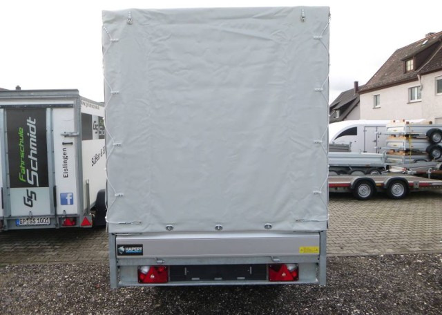 Hapert Azure H-2 Hochlader 3050 x 1600 x 300 mm, mit Plane 180 cm grau ZG 2,0 to. - مقطورة سيارة: صورة 4 Hapert Azure H-2 Hochlader 3050 x 1600 x 300 mm, mit Plane 180 cm grau ZG 2,0 to. - مقطورة سيارة: صورة 4