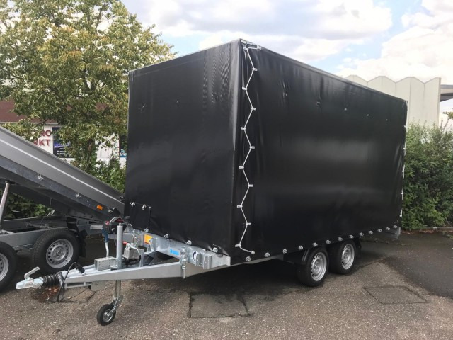 Hapert Indigo HT-2 Transporter 4050 x 2000 mm, 3,0 to. Rampe, mit Hochplane 200 cm - مقطورة سيارة: صورة 1 Hapert Indigo HT-2 Transporter 4050 x 2000 mm, 3,0 to. Rampe, mit Hochplane 200 cm - مقطورة سيارة: صورة 1