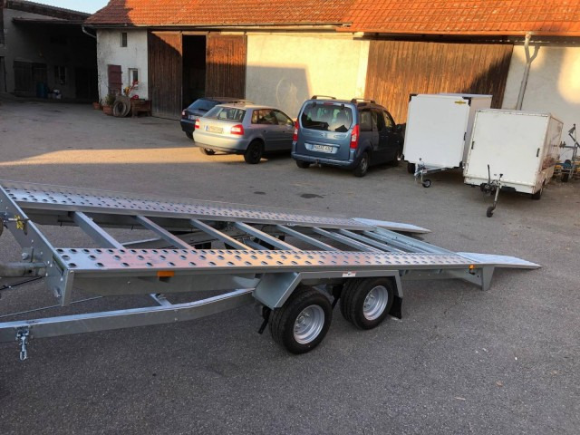 Humbaur Autotransportanhänger FTK 204022, 4000 x 2000 x 50 mm, 2,0 to. - مقطورة شحن نقل السيارات: صورة 3 Humbaur Autotransportanhänger FTK 204022, 4000 x 2000 x 50 mm, 2,0 to. - مقطورة شحن نقل السيارات: صورة 3