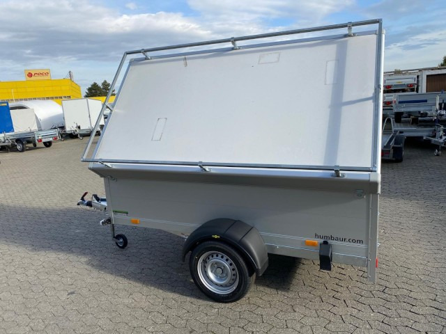 Humbaur HA 132513-5 mit Holz-Alu Deckel mit Reling 1300 kg, 2510 x 1310 x 500mm, 100 km/h - مقطورة سيارة: صورة 2 Humbaur HA 132513-5 mit Holz-Alu Deckel mit Reling 1300 kg, 2510 x 1310 x 500mm, 100 km/h - مقطورة سيارة: صورة 2