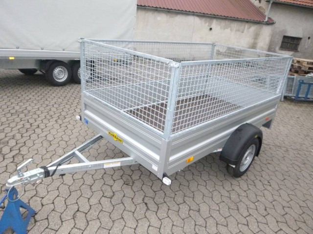 Humbaur HA 752513 mit Laubgitter, 750 kg, 2510 x 1310 x 350 mm - مقطورة سيارة: صورة 1 Humbaur HA 752513 mit Laubgitter, 750 kg, 2510 x 1310 x 350 mm - مقطورة سيارة: صورة 1