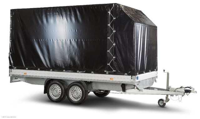 Humbaur HT 254118 Hochlader mit Plane 4100x1850x350mm - مقطورة سيارة: صورة 1 Humbaur HT 254118 Hochlader mit Plane 4100x1850x350mm - مقطورة سيارة: صورة 1