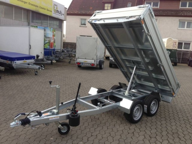 Humbaur HUK 272715 Heckkipper 2,7 t. E-Pumpe 2680 x 1500 x 300mm - مقطورة قلاب: صورة 1 Humbaur HUK 272715 Heckkipper 2,7 t. E-Pumpe 2680 x 1500 x 300mm - مقطورة قلاب: صورة 1