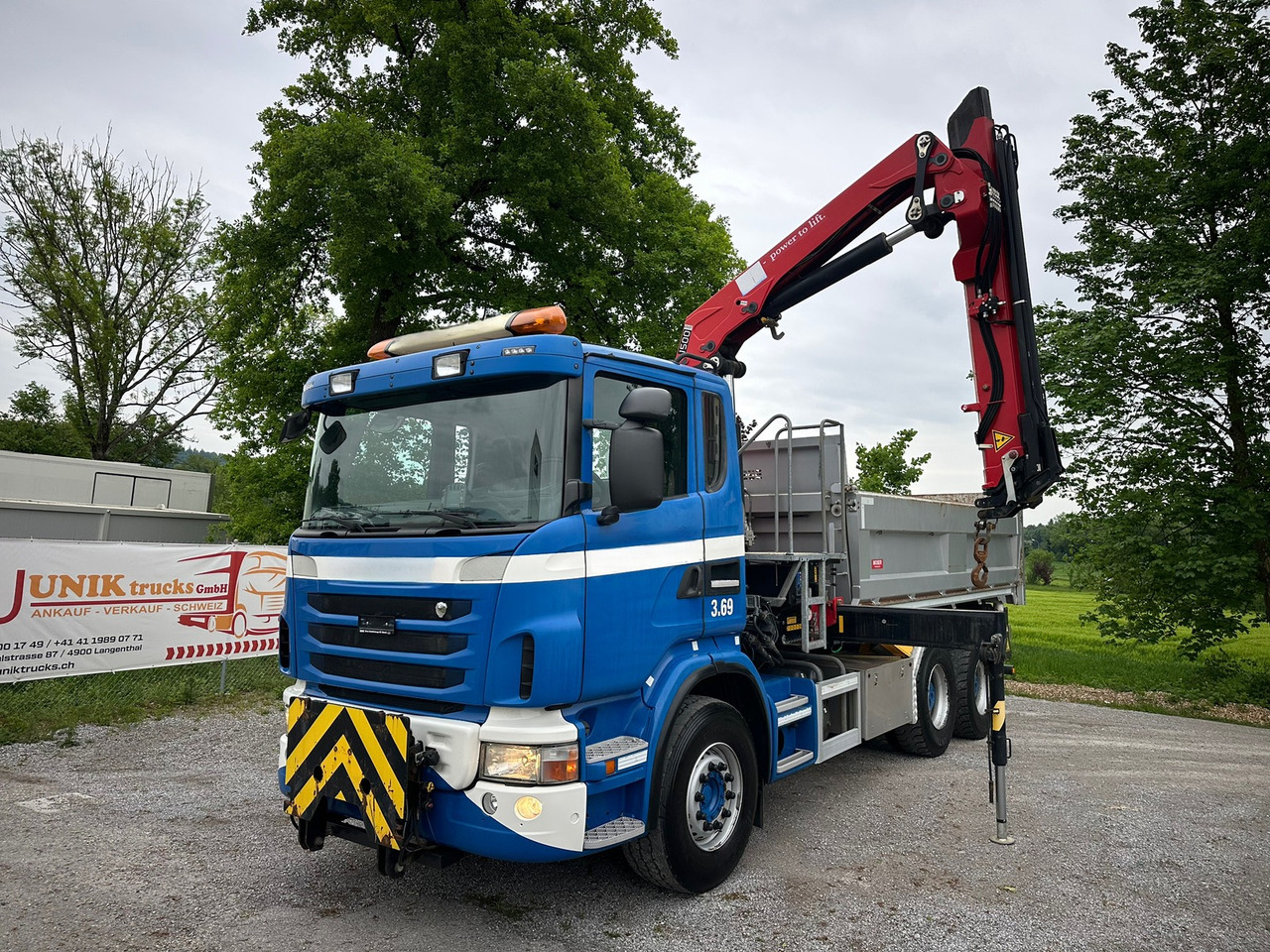 SCANIA G440 6x4 Kran+Kipper ORG-km 57.000 - شاحنة قلاب, شاحنة كرين: صورة 1 SCANIA G440 6x4 Kran+Kipper ORG-km 57.000 - شاحنة قلاب, شاحنة كرين: صورة 1