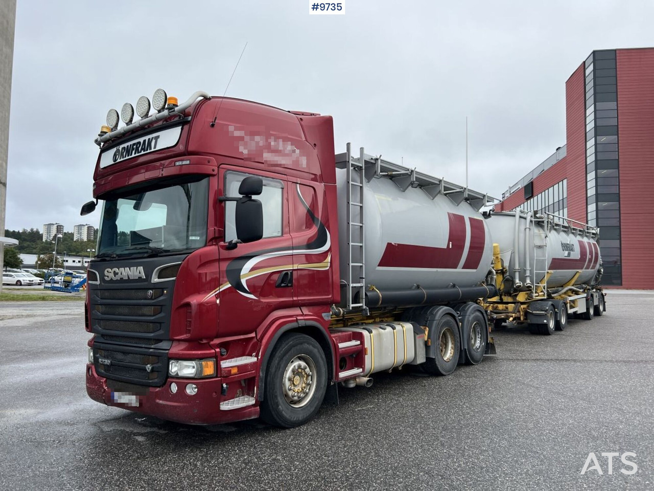 Bulk transport vehicle, Scania R730 with SITE AL-41-TPIK-4AK trailer - شاحنة صهريج: صورة 2 Bulk transport vehicle, Scania R730 with SITE AL-41-TPIK-4AK trailer - شاحنة صهريج: صورة 2