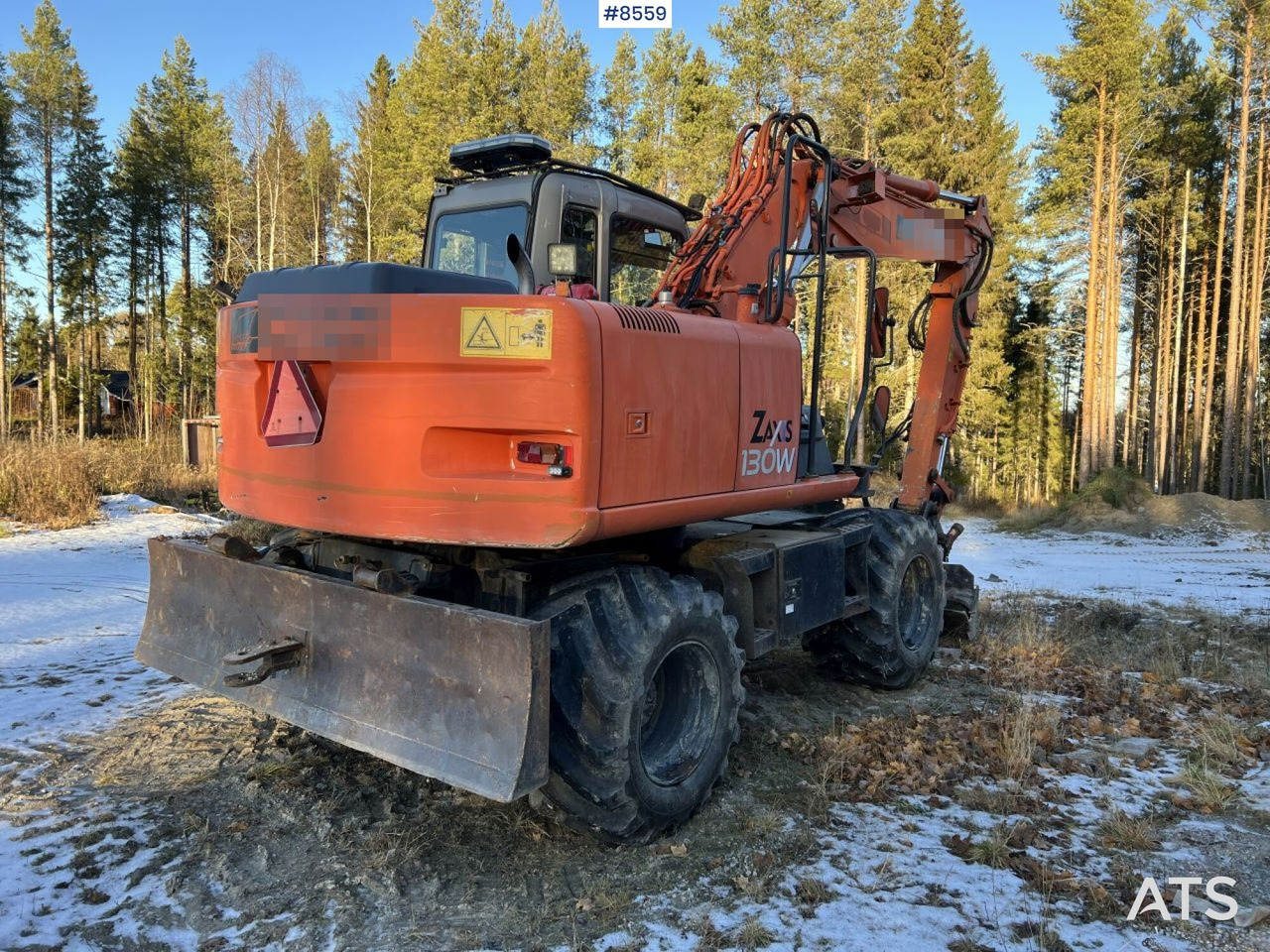 حفارة دولاب Hitachi ZX130W Wheeled excavator: صورة 8