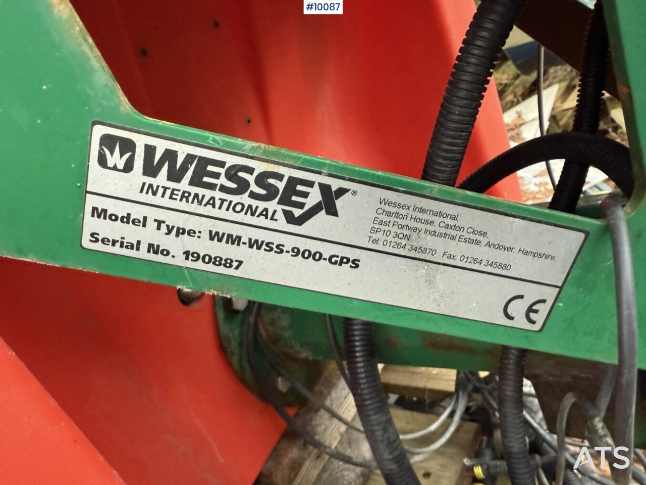 مفرشة الرمل/ الملح Sand spreader Wessex WM WSS 900 GPS: صورة 11 مفرشة الرمل/ الملح Sand spreader Wessex WM WSS 900 GPS: صورة 11