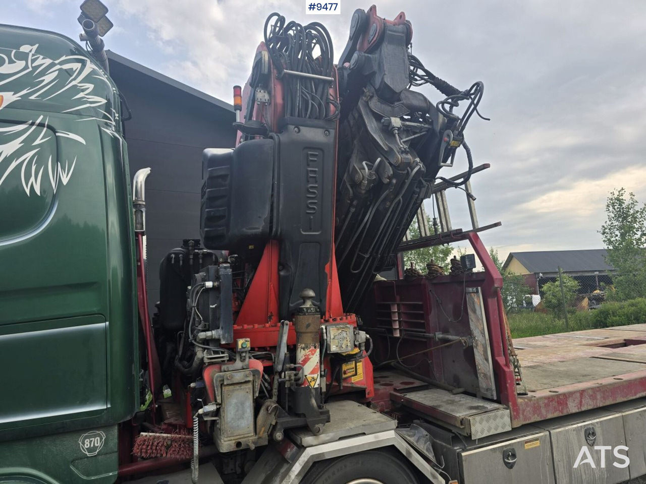 شاحنة كرين Scania Crane Truck Fassi F950XP and Trailer: صورة 13
